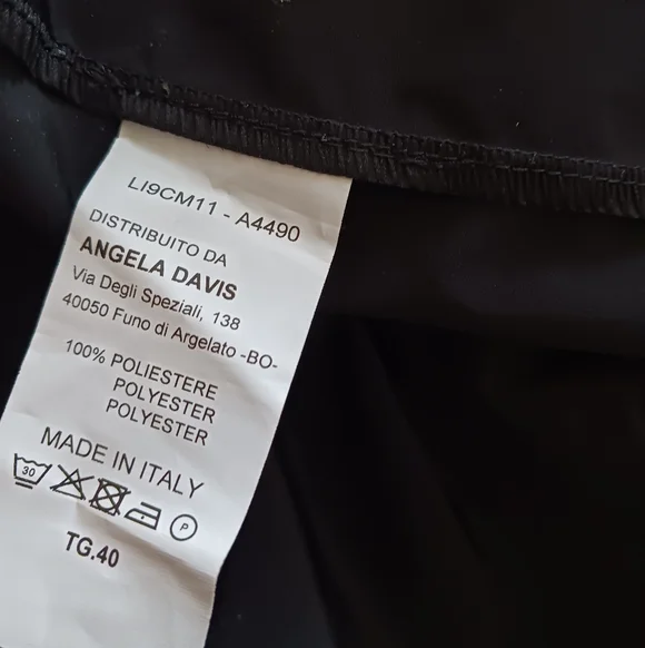 NWT KAOS made In Italy Black Dress Size 40 - Picture 7 of 7